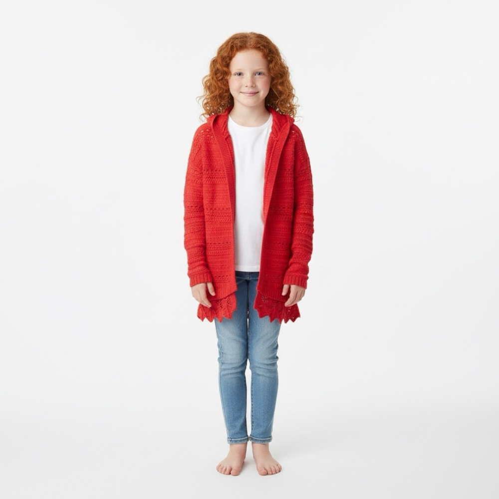 Abercrombie Kids Hooded Cardigan SZ 13/14